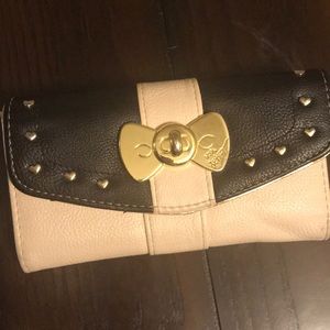 Betsey Johnson Black and White Golding Wallet